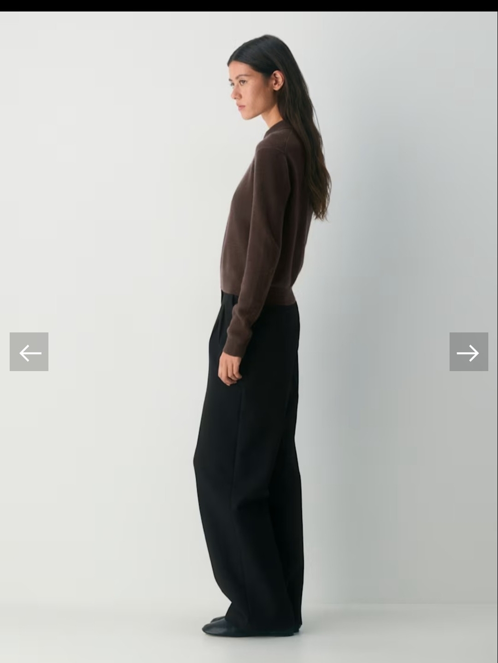 Aritzia
Bare Cashmere Cellini Sweater Classic Brown Polo-Collar Women's Sweater - Picture 3 of 5